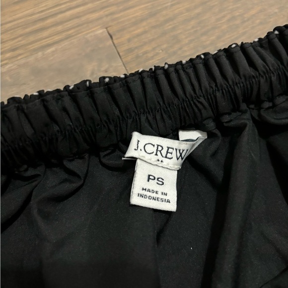 J.Crew Polka Dot Black & White Tiered MIDI Skirt Elastic Waist Size PS - Picture 4 of 7